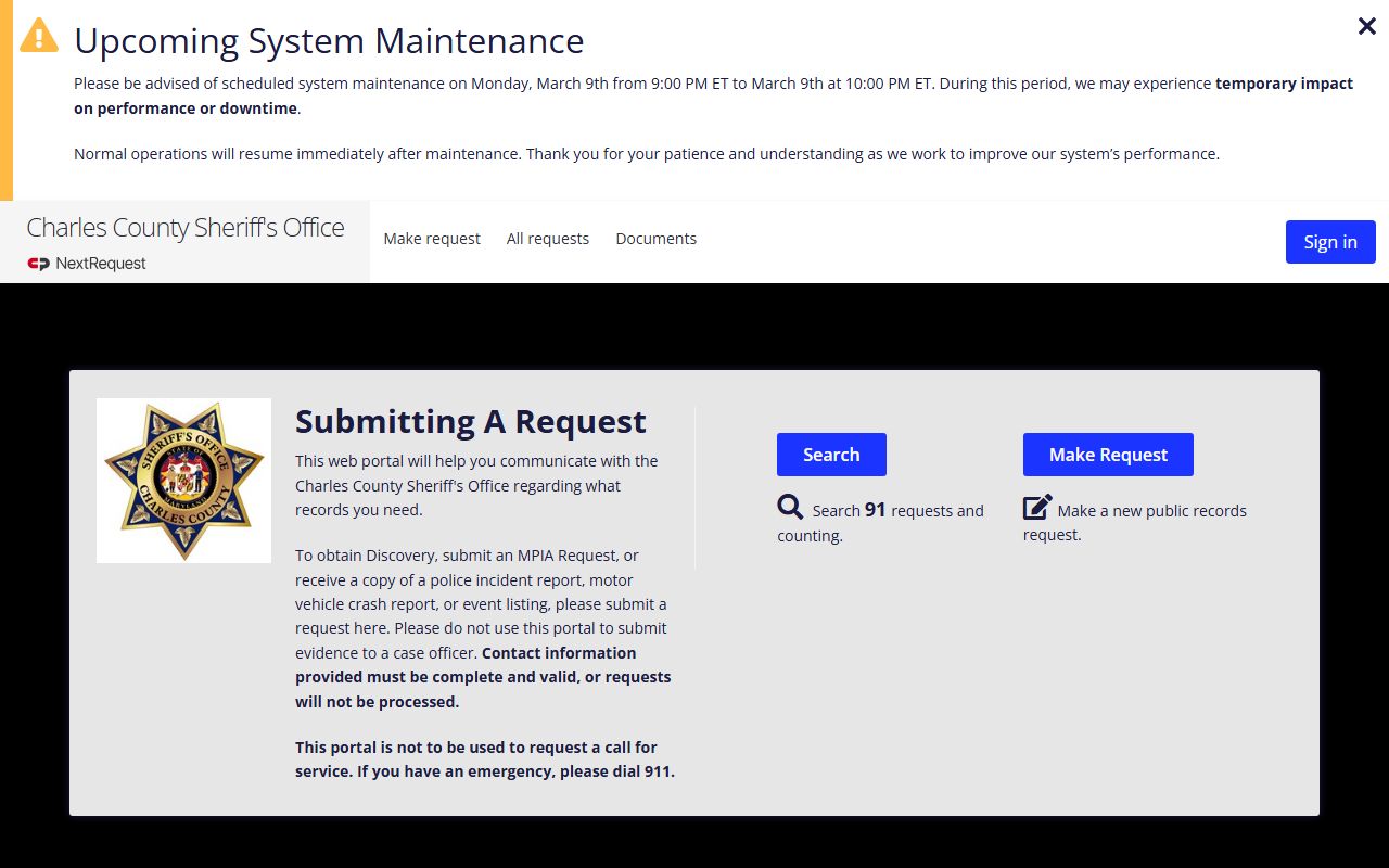 Waldorf busted mugshots Charles County NextRequest portal